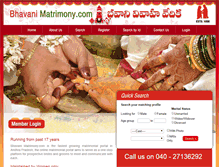 Tablet Screenshot of bhavanimatrimony.com